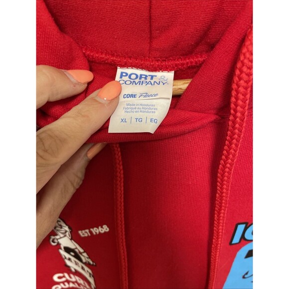 NWT Vermont Hoodie Sweatshirt Mens Size XL Red Funny Northeast Kingdom Curriers - Picture 6 of 6